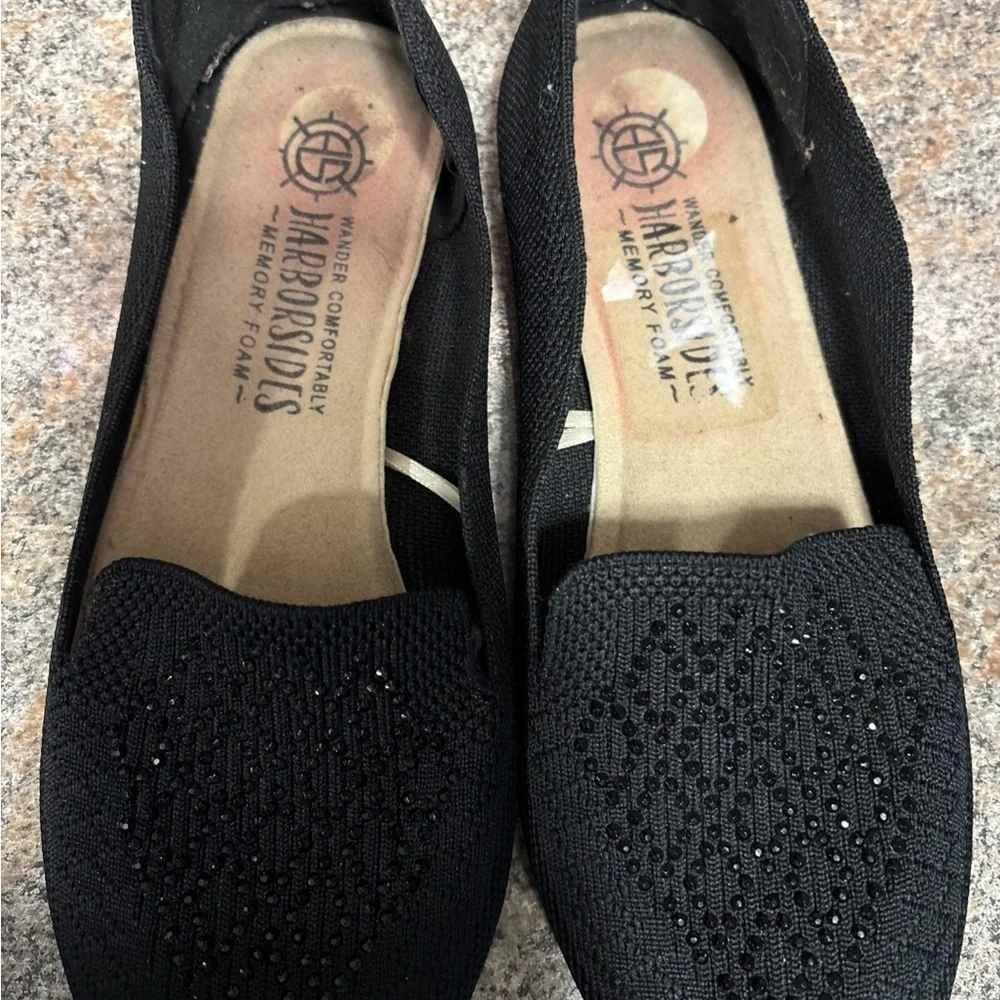 JARRODS Women's Black Beaded Flats